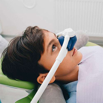 boy undergoing sedation dentistry procedure